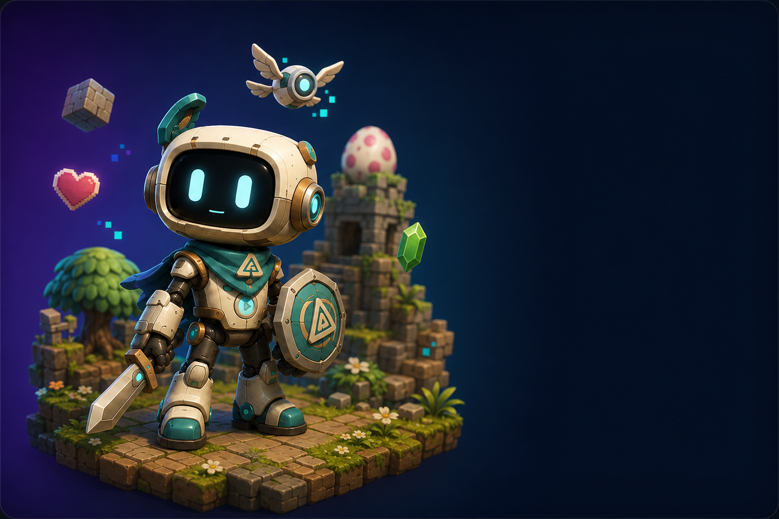 BOTI, la mascota aventurera de Game Animation Lab